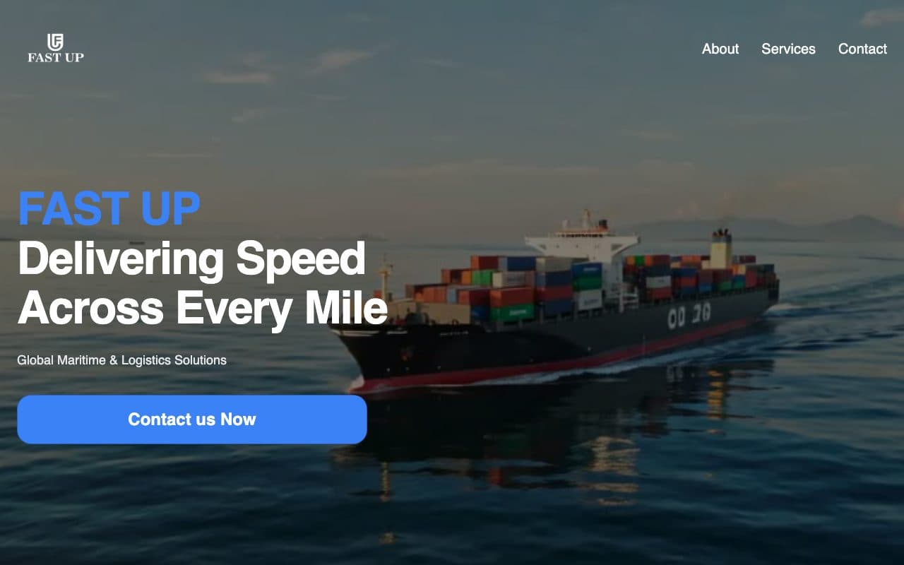 FastUp — desktop view
